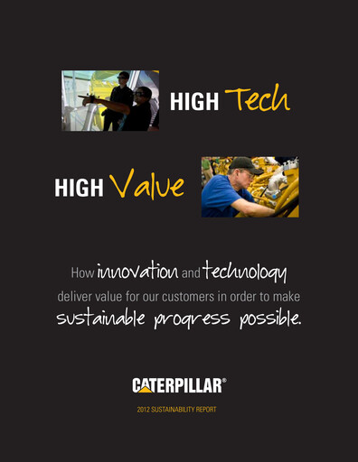 Thumbnail Caterpillar Sustainability Report 2012