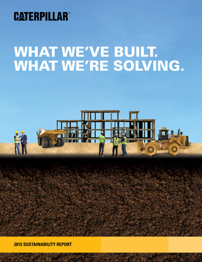 Thumbnail Caterpillar Sustainability Report 2015