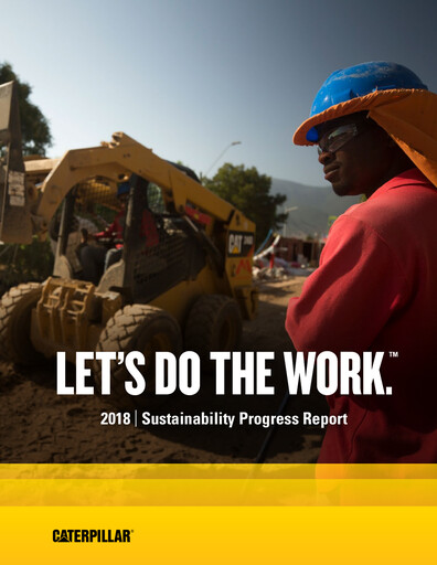 Thumbnail Caterpillar Sustainability Report 2018