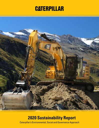 Thumbnail Caterpillar Sustainability Report 2020