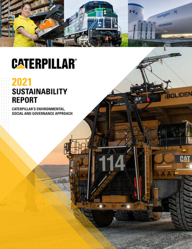Thumbnail Caterpillar Sustainability Report 2021