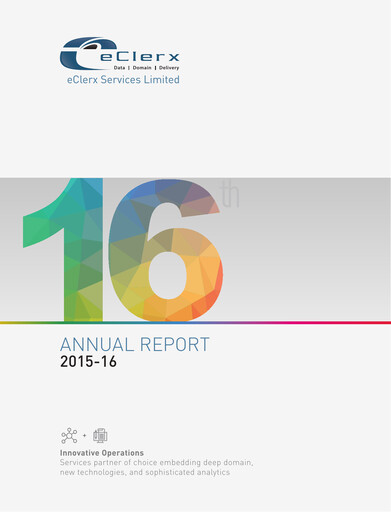 Thumbnail eClerx Services Annual Report 2015-2016