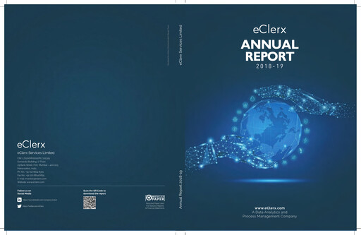 Thumbnail eClerx Services Annual Report 2018-2019