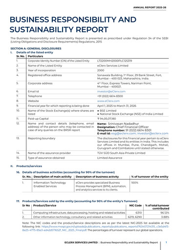 Thumbnail eClerx Services ESG Report 2025-2026