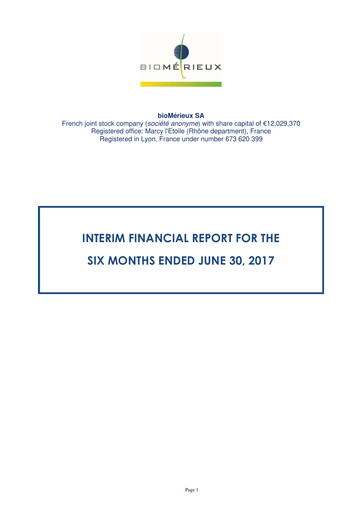 Thumbnail bioMérieux Half-year Report 2017