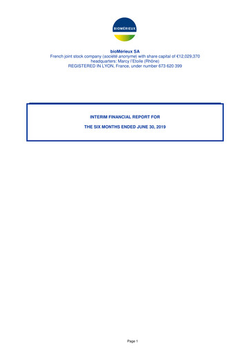 Thumbnail bioMérieux Half-year Report 2019