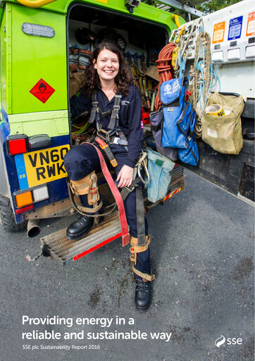 Thumbnail SSE Sustainability Report 2016