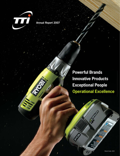 Thumbnail Techtronic Industries
 Annual Report 2007