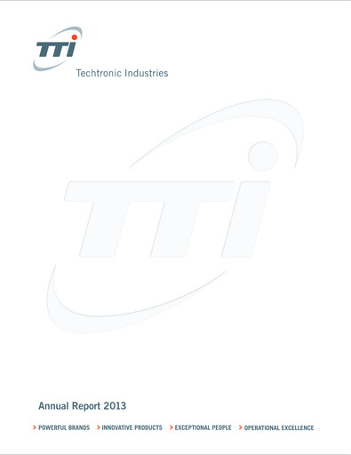 Thumbnail Techtronic Industries
 Annual Report 2013