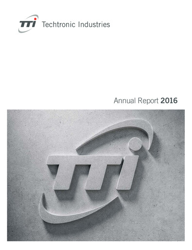 Thumbnail Techtronic Industries
 Annual Report 2016