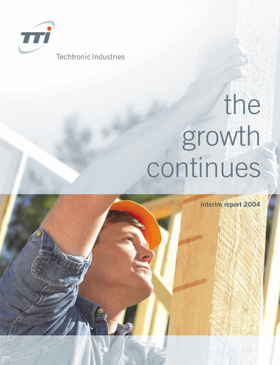 Thumbnail Techtronic Industries
 Half-year Report 2004-h1