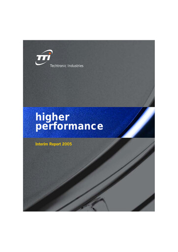 Thumbnail Techtronic Industries
 Half-year Report 2005-h1