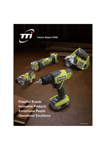 Thumbnail Techtronic Industries
 Half-year Report 2008-h1