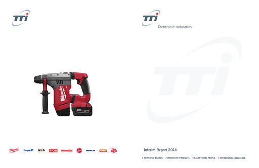 Thumbnail Techtronic Industries
 Half-year Report 2014-h1