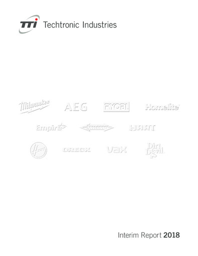 Thumbnail Techtronic Industries
 Half-year Report 2018-h1