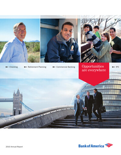 Thumbnail Bank of America  Annual Report 2010