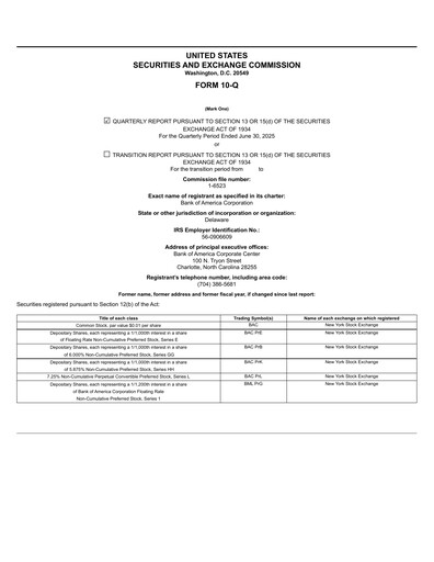 Vorschaubild Bank of America  Quartalsbericht 2025-q2