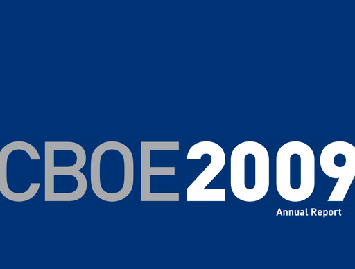 Thumbnail Cboe Global Markets Annual Report 2009