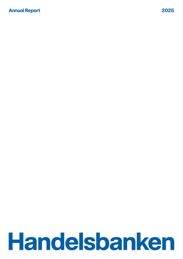 Miniature Svenska Handelsbanken
 Rapport annuel 2025