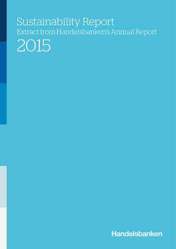 Thumbnail Svenska Handelsbanken
 Sustainability Report 2015