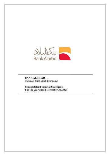 Thumbnail Bank Albilad Financial Statement 2021