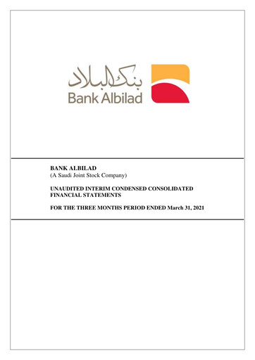 Thumbnail Bank Albilad Quarterly Report 2021-q1
