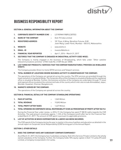 Thumbnail Dish TV
 ESG Report 2016-2017