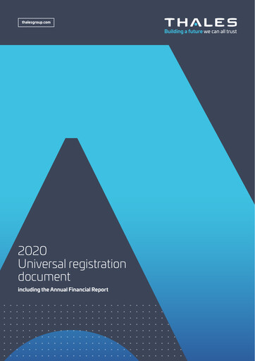 Miniature Thales Document d'enregistrement universel 2020