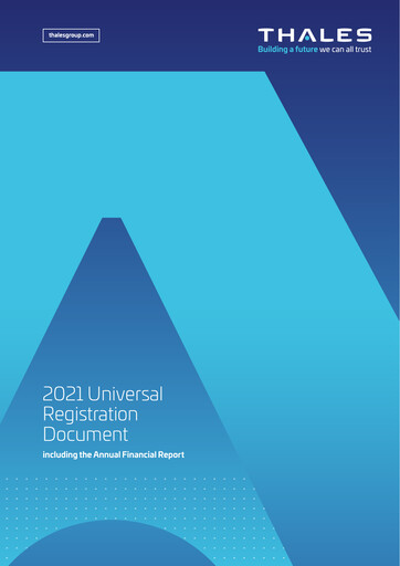 Miniature Thales Document d'enregistrement universel 2021