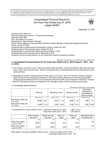 Miniature Ateam Bilan financier fy2016
