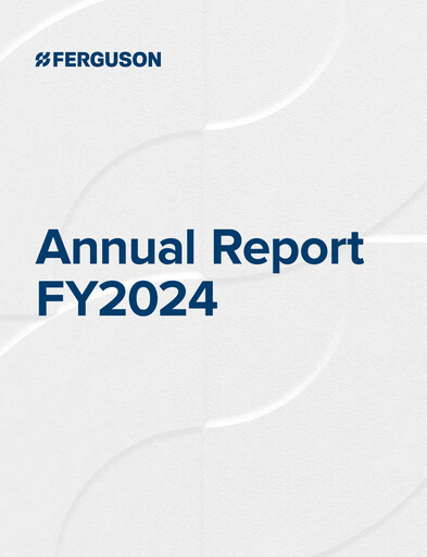 Thumbnail Ferguson Enterprises Annual Report 2024