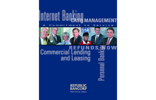 Miniature Republic Bank Rapport annuel 2000