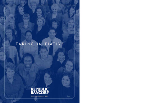 Miniature Republic Bank Rapport annuel 2001