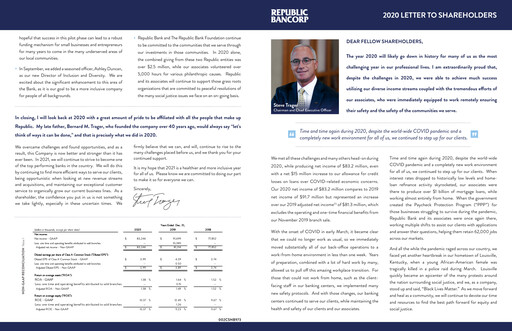 Miniature Republic Bank Rapport annuel 2020