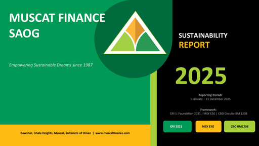 Thumbnail Muscat Finance Sustainability Report 2025
