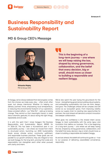 Thumbnail Swiggy ESG Report 2025