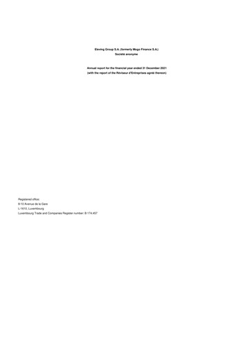 Thumbnail Eleving Group Financial Statement 2021