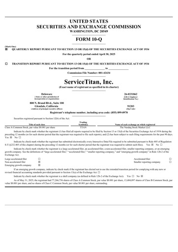 Miniature ServiceTitan Rapport trimestriel 2026-q1