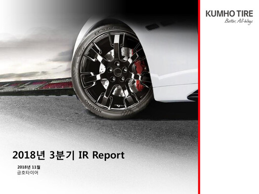 Miniature Kumho Tire Rapport trimestriel 2018-q3