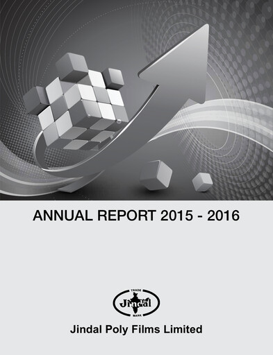Thumbnail Jindal Poly Films
 Annual Report 2015-2016