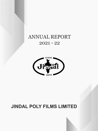 Thumbnail Jindal Poly Films
 Annual Report 2021-2022