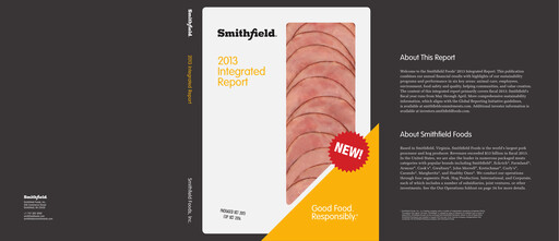 Thumbnail Smithfield Foods Integrated Report 2013