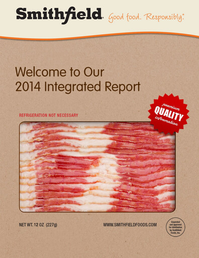 Thumbnail Smithfield Foods Integrated Report 2014
