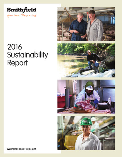 Thumbnail Smithfield Foods Sustainability Report 2016