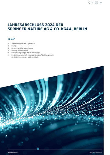 Thumbnail Springer Nature AG Financial Statement 2024