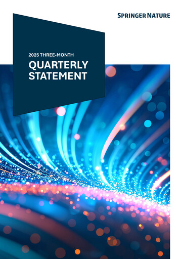Thumbnail Springer Nature AG Quarterly Report 2025-q1