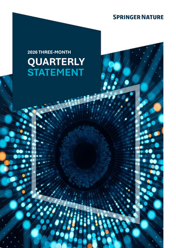 Thumbnail Springer Nature AG Quarterly Report 2026-q1