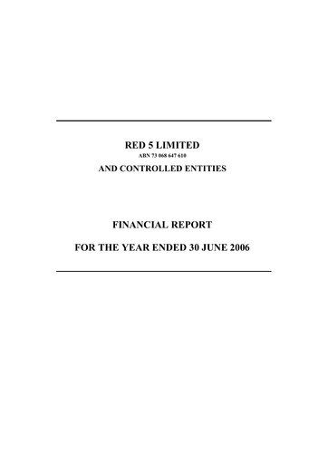 Thumbnail Vault Minerals Financial Report fy2006