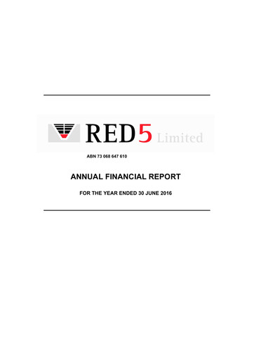 Thumbnail Vault Minerals Financial Report fy2016