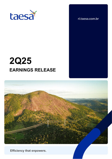 Miniature Taesa (Transmissora Aliança de Energia Elétrica) Rapport trimestriel 2025-q2